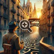 Viajero del tiempo en el escape room urbano de Lock-Clock