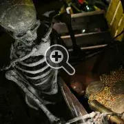 Esqueleto con un cofre lleno de oro en escape room pirata de Lock-Clock