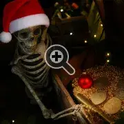 Esqueleto con un cofre lleno de oro en escape room pirata de Lock-Clock